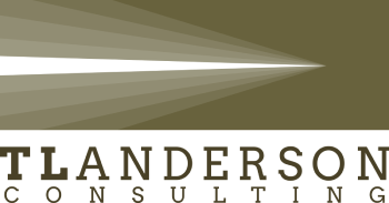 A green and brown logo with the word sanders consulting in front.